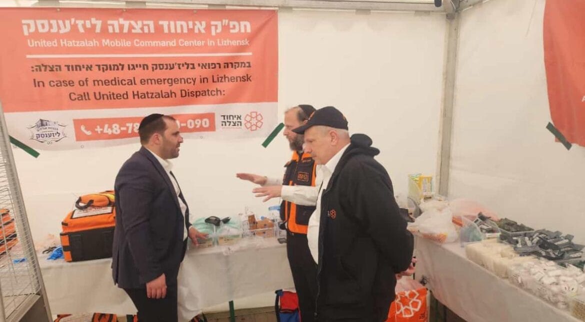 איציק אלמליח בחפ"ק בליז'ענסק. צילום: חדשות העיר