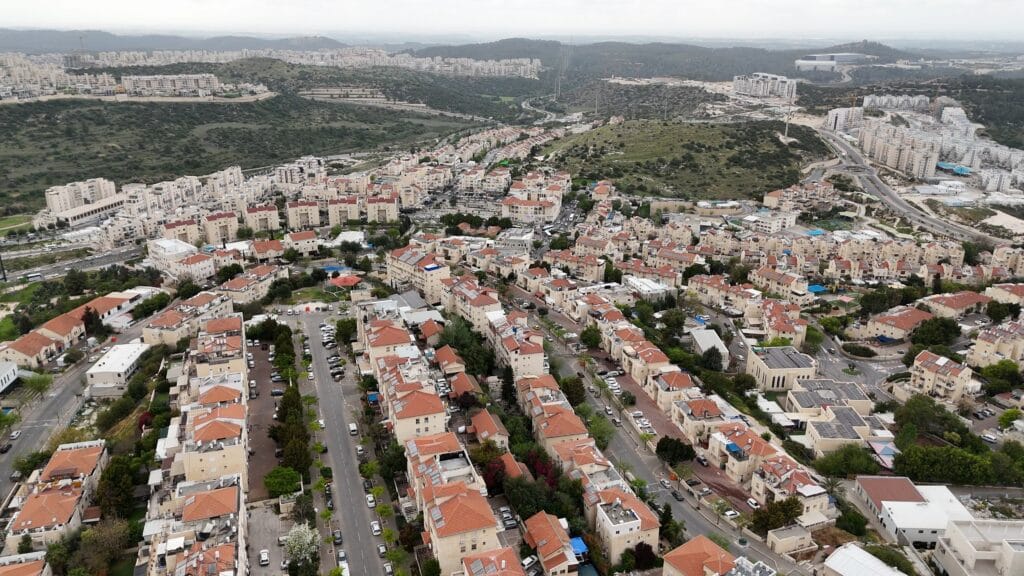 בית שמש ממבט הציפור